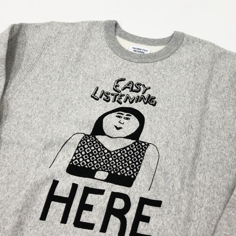TACOMA FUJI EASY LISTING HERE CREW NECK SWEAT (OATMEAL) - have a