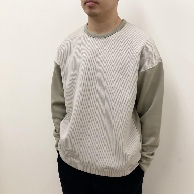  CURLY KNIT-COMBI RAYON DOUBLE-KNIT P/O(GREIGE)