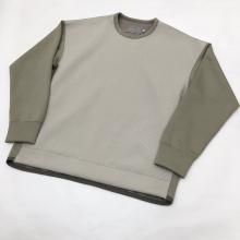 CURLY KNIT-COMBI RAYON DOUBLE-KNIT P/O(GREIGE)