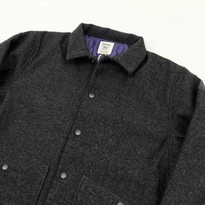 JACKMAN Melton Award Jacket (BLACK) - have a golden day!