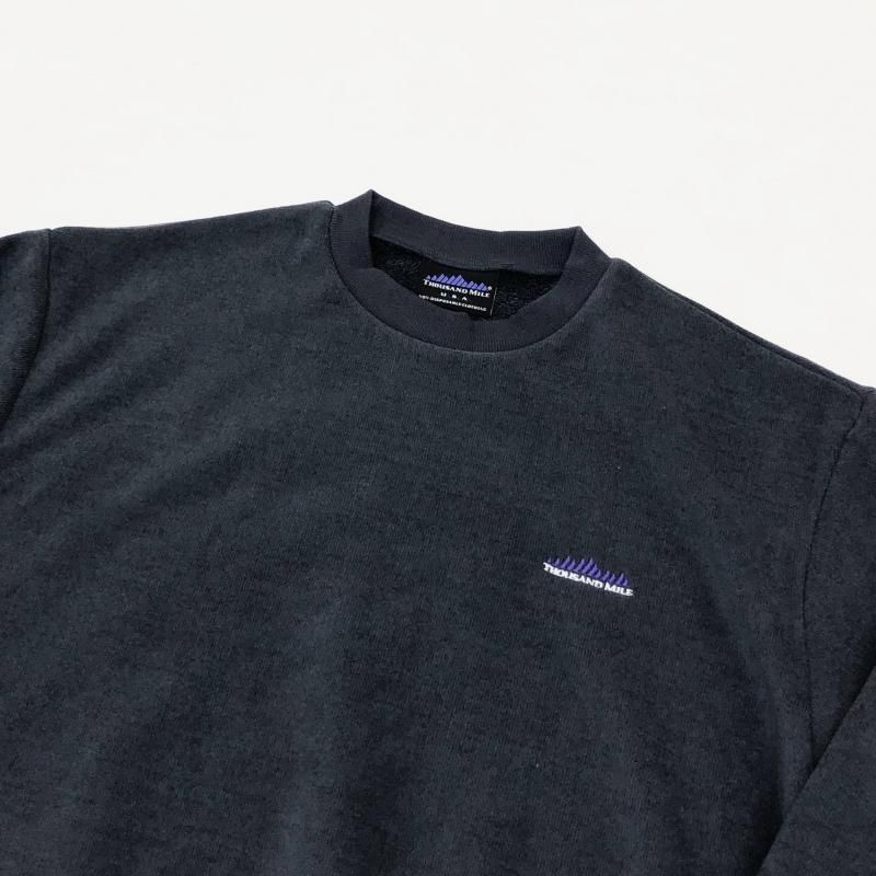  THOUSAND MILE KNIT FREECE CREW NECK PULLOVER(CHARCOAL)