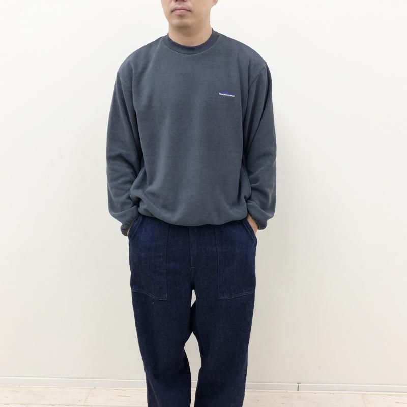  THOUSAND MILE KNIT FREECE CREW NECK PULLOVER(CHARCOAL)