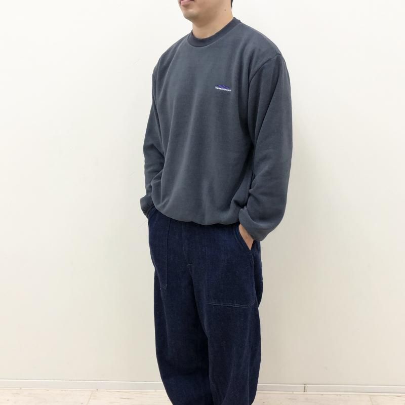  THOUSAND MILE KNIT FREECE CREW NECK PULLOVER(CHARCOAL)