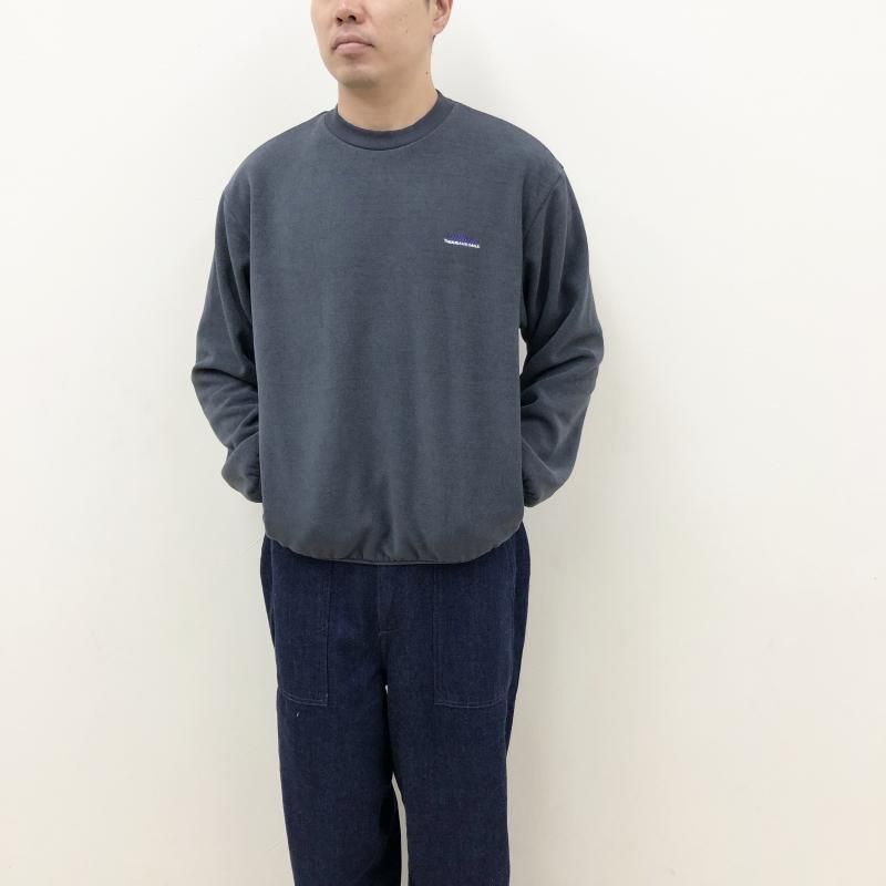  THOUSAND MILE KNIT FREECE CREW NECK PULLOVER(CHARCOAL)
