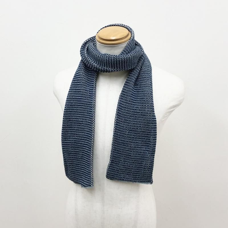  Artex Knitting Mills Tweed Scraf(NAVY BROWN)