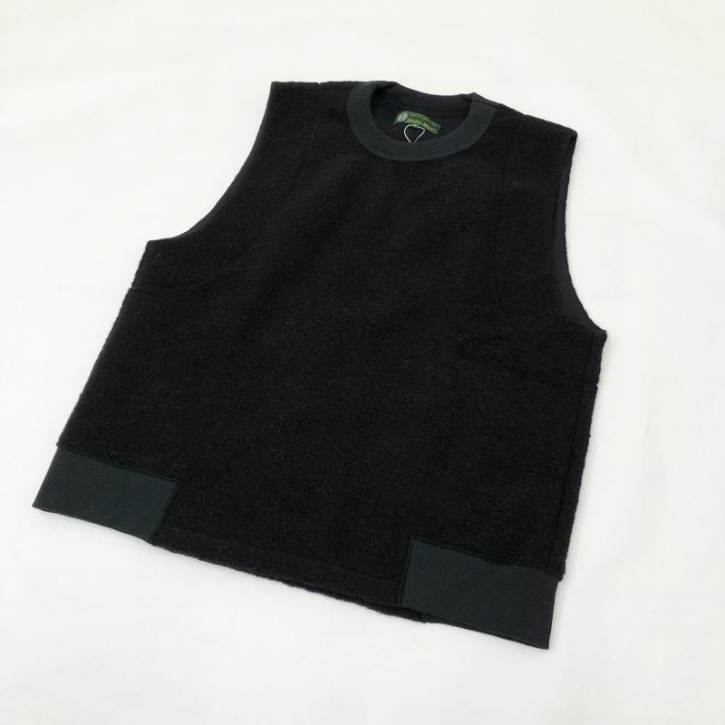  have a good day WOOL VEST(BLACK)