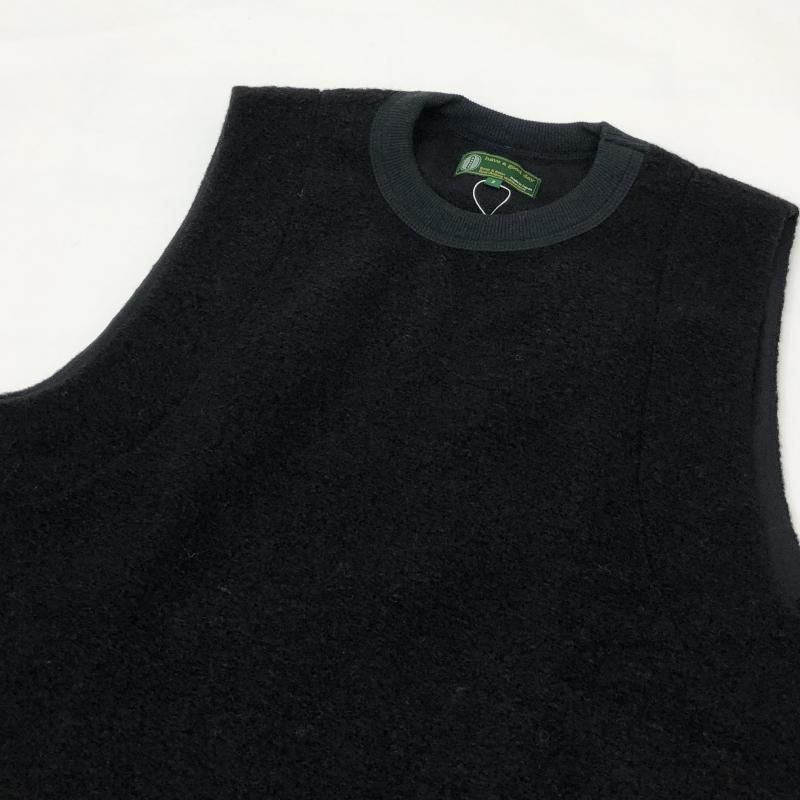  have a good day WOOL VEST(BLACK)