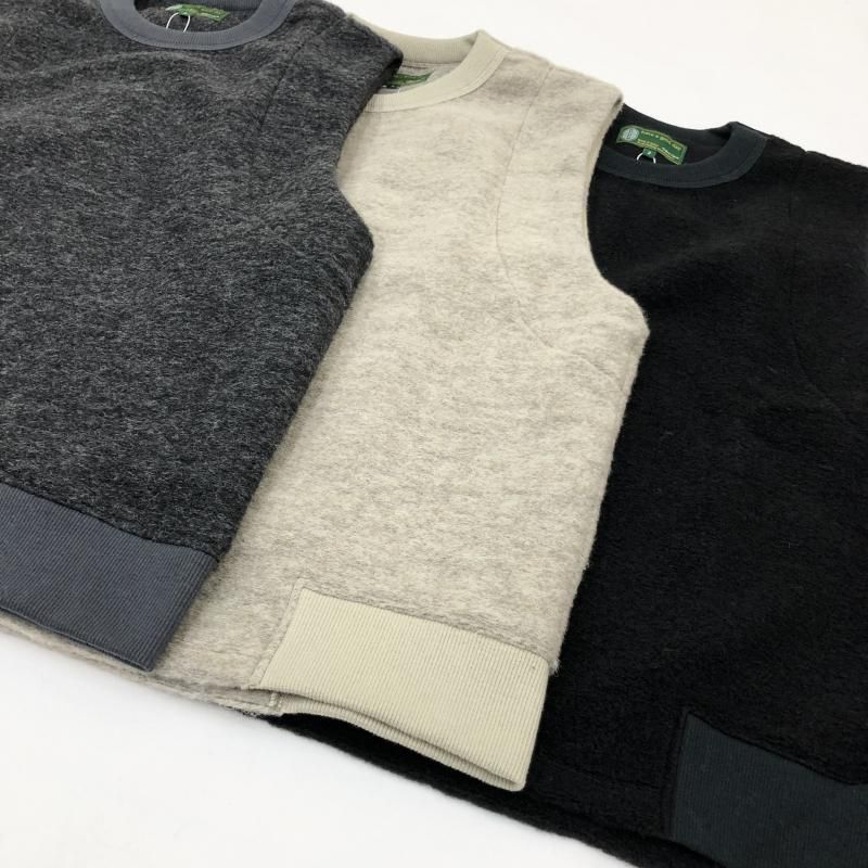  have a good day WOOL VEST(BLACK)