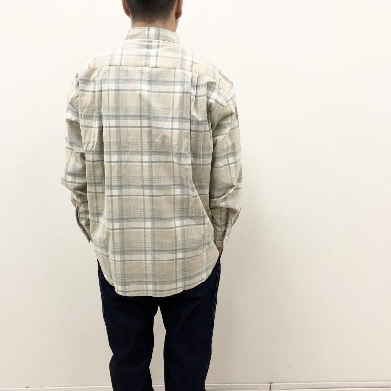  have a good day NO COLLOR PLAID SHIRTS(NATURAL)