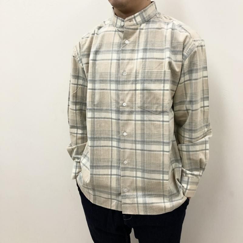  have a good day NO COLLOR PLAID SHIRTS(NATURAL)