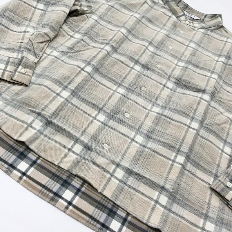  have a good day NO COLLOR PLAID SHIRTS(NATURAL)