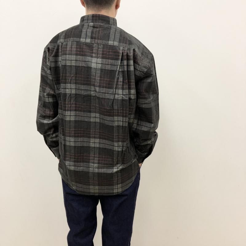  have a good day NO COLLOR PLAID SHIRTS(BROWN)