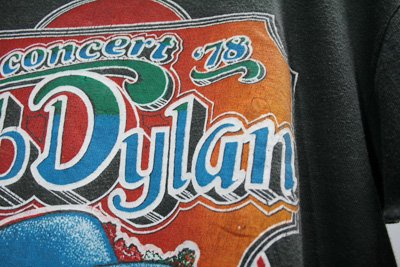 ヴィンテージ BOB DYLAN （ボブディラン） 78年ツアーTシャツ（バンドT 