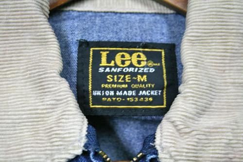 Lee【リー】・ジップアップデニムジャケット古着です。