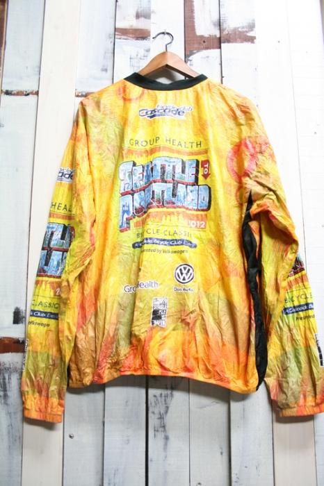 ペーパージャケット 古着 自転車 黄色 バイシクル サイズ：XXL