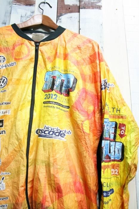 人気ブラドン 古着 ペーパージャケット 自転車 サイズ：XXL バイシクル 黄色 スーツ・フォーマル・ドレス