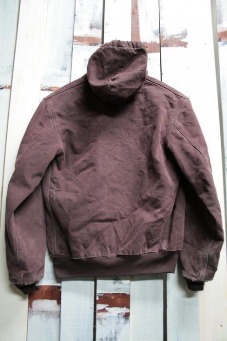 Carhartt【カーハート】　ダック地　フード付き　ワークジャケット　古着　ブラウン　サイズ：XS　通販可能ヘブンズドア 。