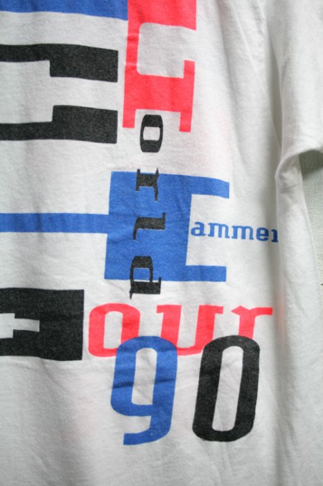 90年代 ビンテージ バンドTシャツ MCハマー エムシー・ハマー MC Hammer ホワイト 白 古着 サイズ・S・古着屋ヘブンズドア・古着 通販