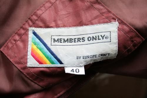 80年代 MEMBERS ONLY・メンバーズオンリー ナイロンジャケット 古着