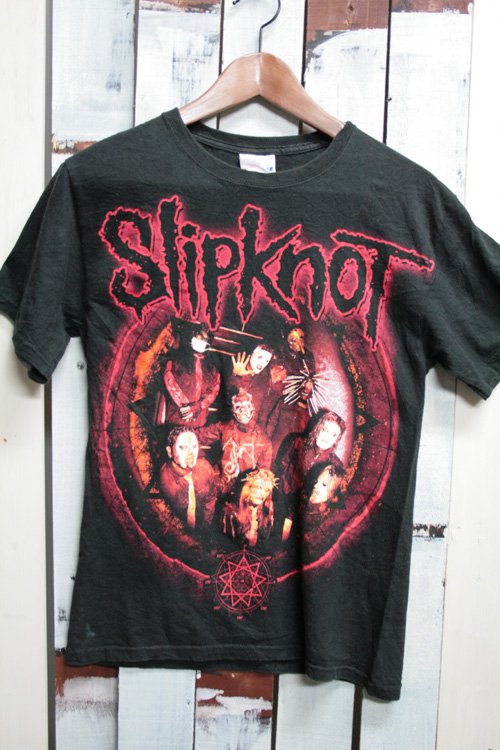 スリップノット (Slipknot) バンドTシャツ ブラック 黒 古着 サイズ・S サイズ・M