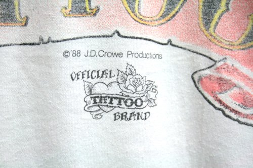 80年代 J.D.Crowe TATTOO Tシャツ スカル タトゥー ビンテージ