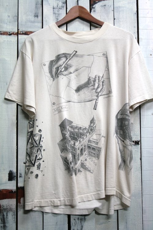 90年代 ビンテージ Tシャツ M.C.ESCHER（マウリッツ・コルネリス 