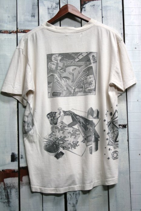 90年代 ビンテージ Tシャツ M.C.ESCHER（マウリッツ・コルネリス