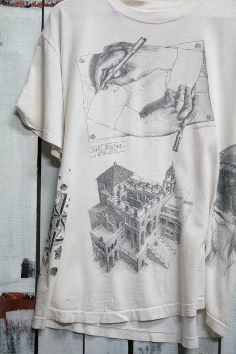 90年代 ビンテージ Tシャツ M.C.ESCHER（マウリッツ・コルネリス ...