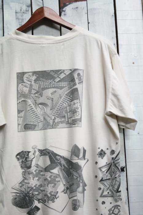 90年代 ビンテージ Tシャツ M.C.ESCHER（マウリッツ・コルネリス