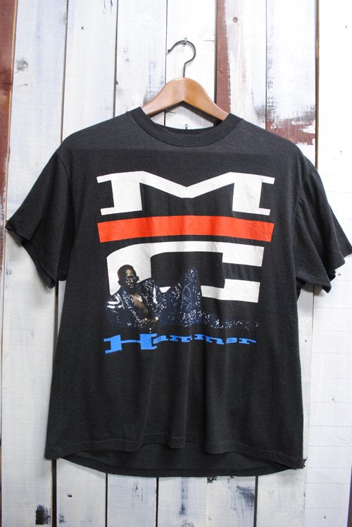 90年代　MCハマー　MC Hammer　Tシャツ　バンドTシャツ　プリントTシャツ　ビンテージ　古着　ブラック　黒　メンズ　レディース　サイズ・L　 ビンテージ古着通販　古着屋ヘブンズドア