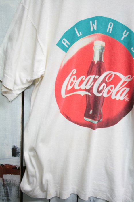 古着 コカ・コーラ Coca-Cola プリントTシャツ Tシャツ ホワイト 白 