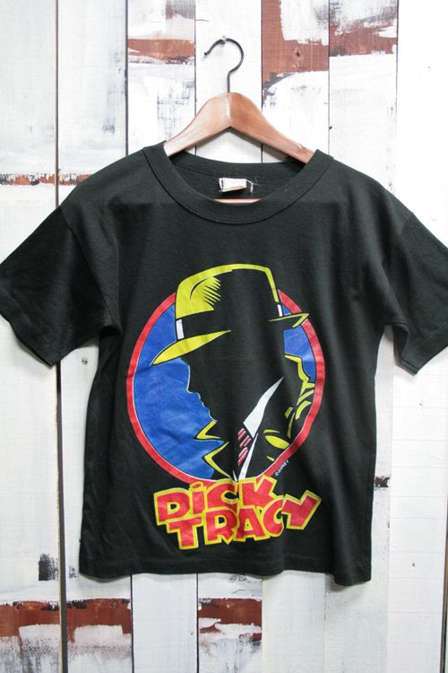 90年代 古着 Dick Tracy ディック トレイシー プリントtシャツ ブラック 黒 映画 ムービー ディズニー サイズ S ビンテージ古着通販 古着屋ヘブンズドア
