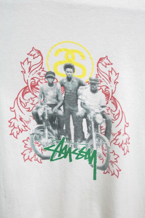 古着 STUSSY ステューシー Tシャツ プリントTシャツ オフホワイト 白