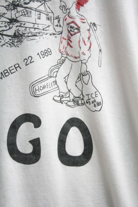 80年代 ヴィンテージ Tシャツ パンク ハードコア ホワイト 白