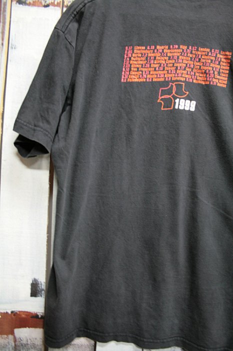 90年代 R.E.M. バンドTシャツ ブラック 黒 1999年 ツアーTシャツ