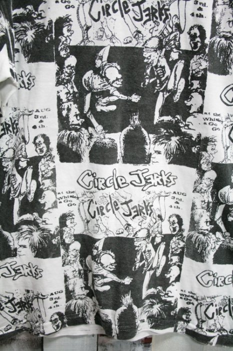 90年代 Circle Jerks サークルジャークス 総柄 ヴィンテージ バンドT