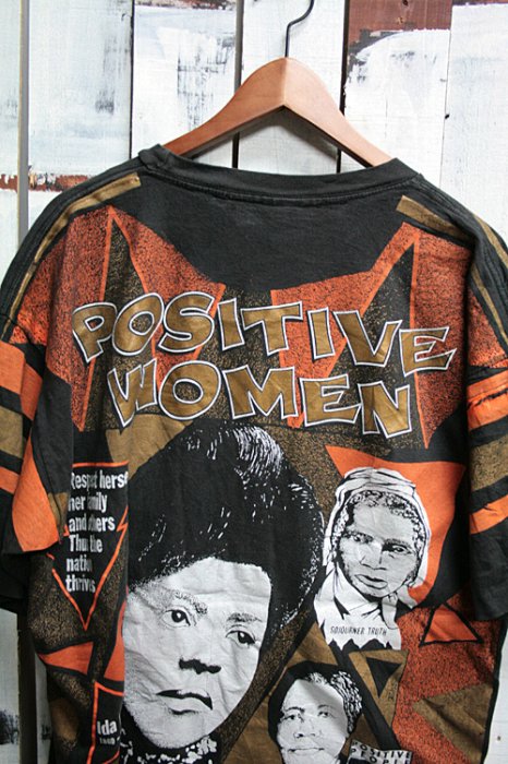 90年代 KACY POSITIVE HISTORY 両面プリント 偉人Tシャツ USA製 メンズL ヴィンテージ /evb002139