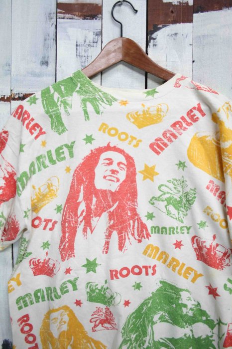 80年代 ヴィンテージTシャツ ボブマーリー Bob Marley オフホワイト 白