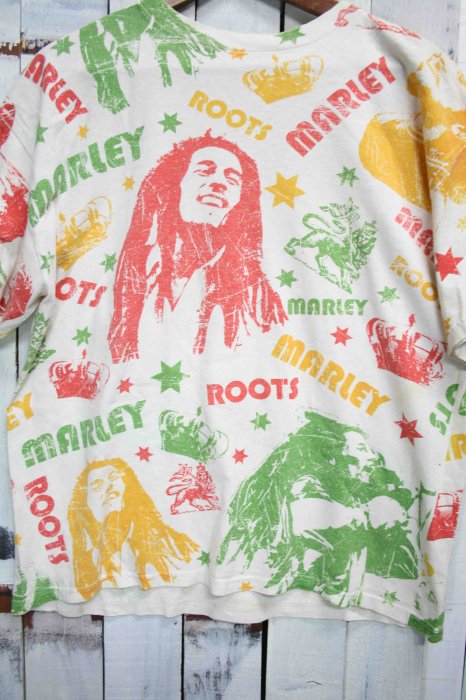80年代 ヴィンテージTシャツ ボブマーリー Bob Marley オフホワイト ...