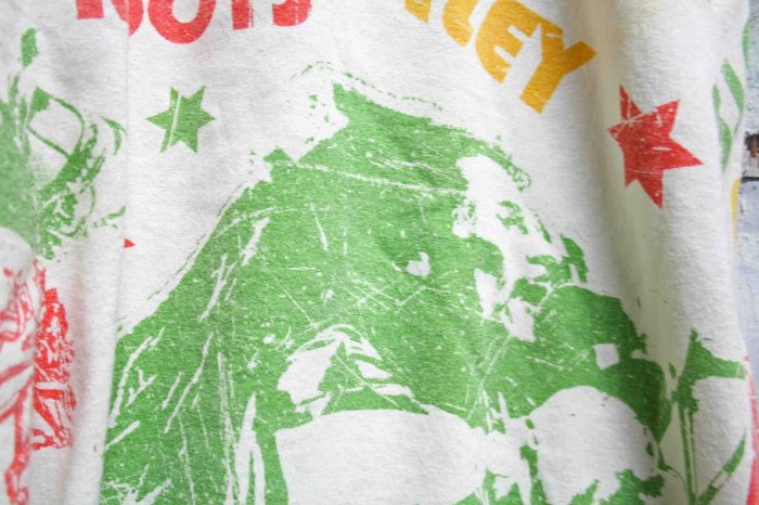 80年代 ヴィンテージTシャツ ボブマーリー Bob Marley オフホワイト 白