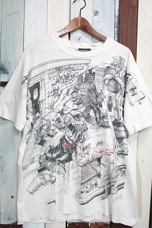 美品 80-90s ビンテージ アートTシャツ バンT USA製 ビッグサイズ+