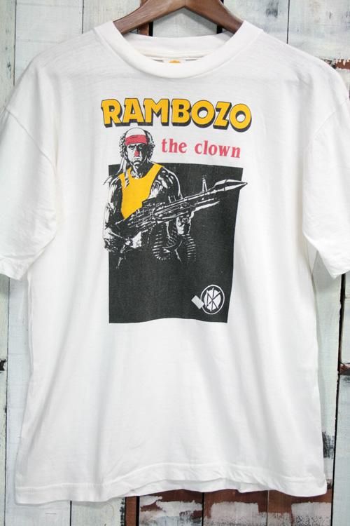 80年代　デッドケネディーズ　Dead Kennedys　ヴィンテージTシャツ　Tシャツ　バンドTシャツ　ホワイト　白　RAMBOZO　THE  CLOWN　古着　サイズ：M　ビンテージ古着通販　古着屋ヘブンズド