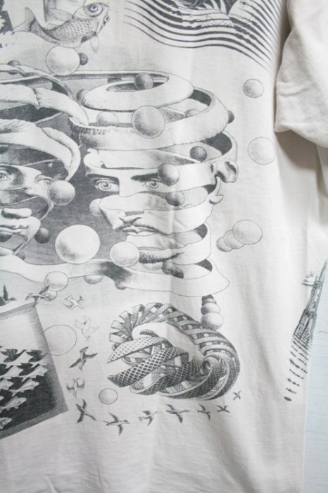 90年代 古着 ヴィンテージ Tシャツ M.C.ESCHER（マウリッツ