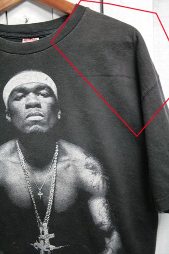 古着　50セント　50 Cent　Ｔシャツ　ブラック　黒　ヴィンテージ　ヒップホップ　ラッパー　サイズ・Ｌ　ビンテージ古着通販　古着屋ヘブンズドア