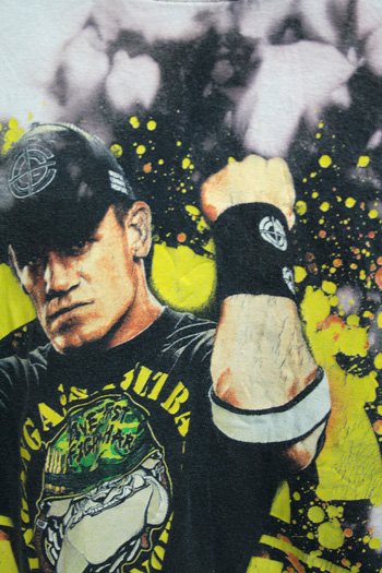 古着 WWE John Cena (ジョン・シナ) Tシャツ ビンテージ タイダイ染め