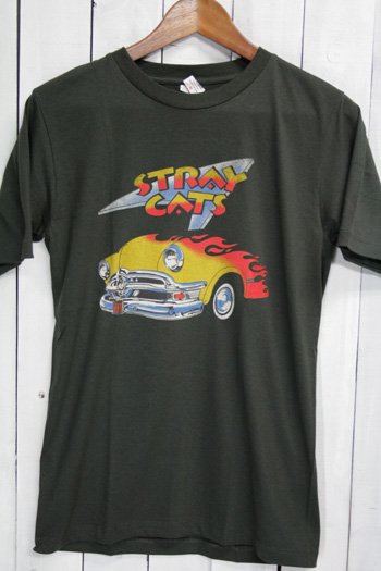 ストレイ・キャッツ Stray Cats Ｔシャツ ビンテージプリント バンドT