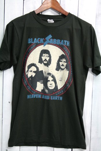 ブラック サバス Black Sabbath Heaven And Earth ｔシャツ ビンテージプリント バンドtシャツ ブラック サイズ M 古着 通販 ビンテージ古着 古着屋ヘブンズドア