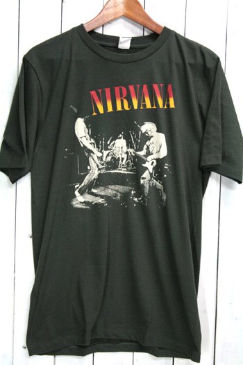ニルヴァーナ (Nirvana) LIVE Ｔシャツ ビンテージプリント バンドT 