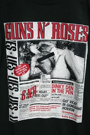 GUNS N' ROSES cd cvr GN'R LIES Official White SHIRT 2X New