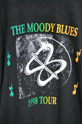 90年代 ムーディー・ブルース Ｔシャツ バンドTシャツ ブラック サイズ